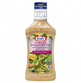 Kraft Caesar Vinaigrette With Parmesan Dressing, Savory & Lively  Plastic Bottle  473 grams